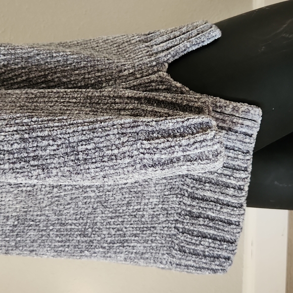 ORVIS Chenille V-Neck Sweater Tunic Gray Womens X Small - Picture 4 of 7